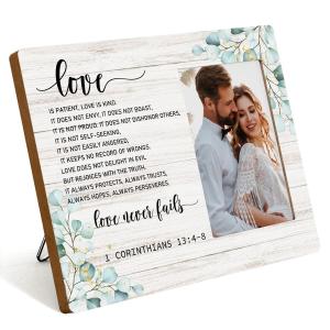 Religious Scripture Wedding Photo Frame for Couples