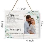 Religious Scripture Wedding Photo Frame for Couples