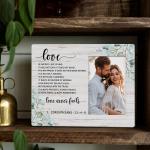 Religious Scripture Wedding Photo Frame for Couples