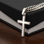 Inspirational Cross Necklace for Son from Dad