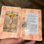 Small Vintage White Bible Prayer Book