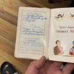 Small Vintage White Bible Prayer Book