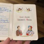 Small Vintage White Bible Prayer Book