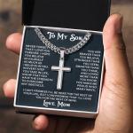 Son's Cross Necklace - Christian Faith Gift