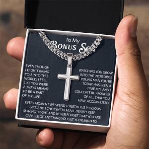 Bonus Son Cross Necklace - Christian Faith Gift