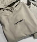 Jesus Is King Hoodie - Embroidered Bible Sweatshirt