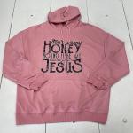 Pink “Leave the Judging to Jesus” Hoodie for Women