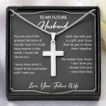 Future Husband Cross Necklace - Christian Gift for Him