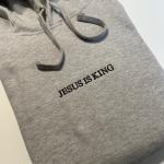 Jesus Is King Hoodie - Embroidered Bible Sweatshirt