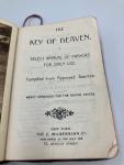 Antique 1919 Leather Prayer Manual - Key of Heaven