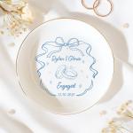 Personalized Engagement Gift Plate with Names & Date