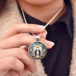 Virgin Mary Pendant Necklace for Religious Gifts