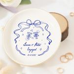 Personalized Engagement Keepsake Plate for Couples