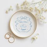 Personalized Engagement Gift Plate with Names & Date
