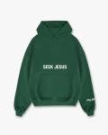 Seek Jesus Green Unisex Hoodie Sweatshirt