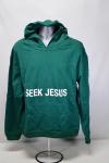 Seek Jesus Green Unisex Hoodie Sweatshirt