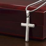 Christian Cross Necklace for Wife - Love & Faith