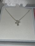First Communion Cross Pendant with Necklace Gift Box