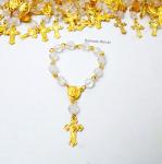 24 Mini Rosaries for Baptism and Communion Favors