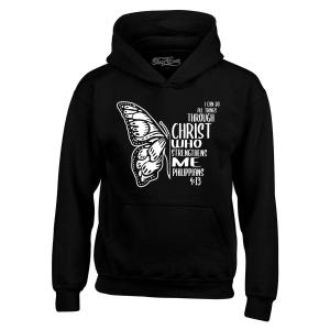 I Can Do All Things Christ Butterfly Hoodie