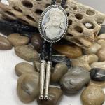 Jesus Cameo Pendant Bolo Tie for Weddings