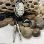 Jesus Cameo Pendant Bolo Tie for Weddings