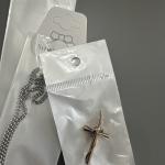 Rose Gold Cross Pendant Necklace for Her