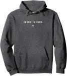 Jesus is King Minimalist Christian Hoodie