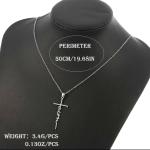 Silver Faith Cross Necklace Pendant for Christians
