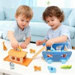 Wooden Noah's Ark Animal Shape Sorter Toy, Baptism Gifts