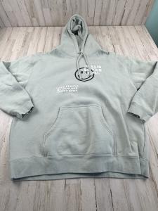 Jesus Loves You Hoodie in Sage Green, 2XL