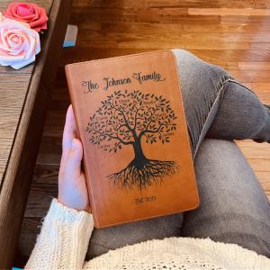 Custom Bilingual Family Bible for Weddings