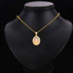 14K Gold Communion Pendant with Cubic Zirconia