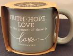 Faith, Hope, Love Christian Coffee Mug