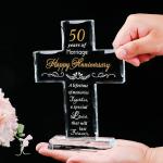 Religious Cross Gift for 50th Anniversary Celebration