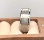 Engraved Tungsten Cross Wedding Band Ring