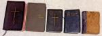 Set of 5 Vintage Bibles and Prayer Books