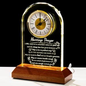 Glass Clock Wedding Gift for Couples 2025