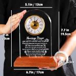 Glass Clock Wedding Gift for Couples 2025