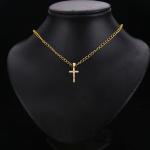 14K Two-Tone Gold Religious Crucifix Pendant