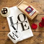 Catholic Coffee Mug Set with Scripture Towel