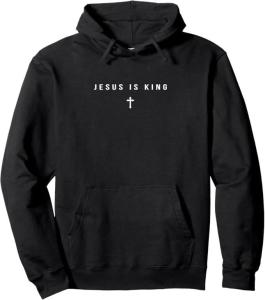 Jesus Is King Cross Hoodie for Believers
