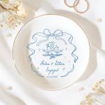 Personalized Love Birds Keepsake Plate for Couples