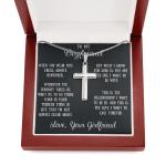 Romantic Cross Necklace Gift for Husband
