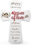 40th Anniversary Religious Cross Gifts for Couples