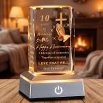 Religious Crystal Gifts for 10th Anniversary Couples