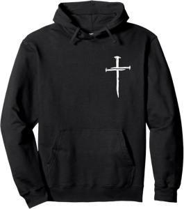 Minimalist Jesus Cross Pullover Hoodie for Christians