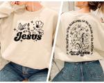 Floral Jesus Bible Verse Crewneck Sweatshirt