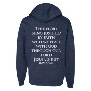Romans 5:1 Jesus Hoodie for Everyone