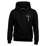 Cursive Jesus Cross Pocket Hoodie